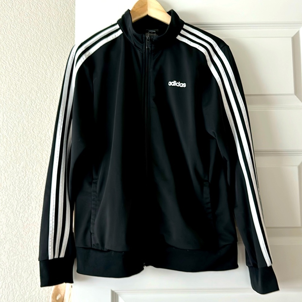 Black adidas track jacket